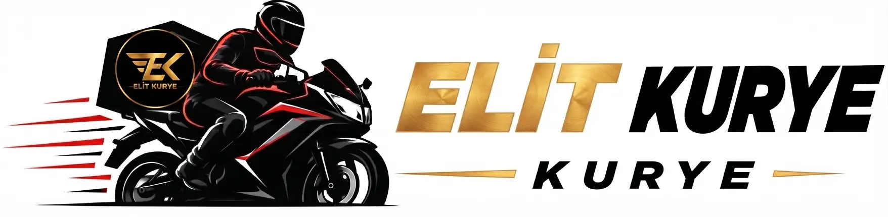 Elit Kurye logo tasarımı sade ve kurumsal bir lojistik marka kimliğini temsil ediyor
